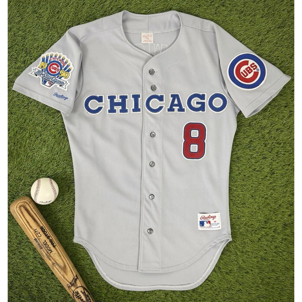 Andre Dawson 1990 All-Star Chicago Cubs Rawlings Vintage Authentic MLB Jersey 38